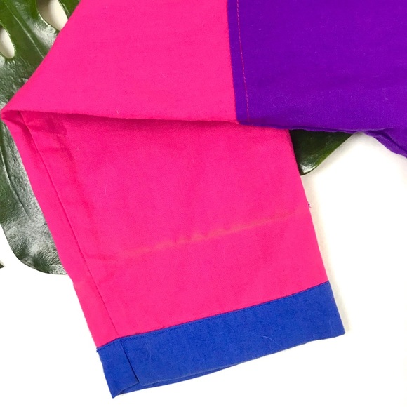 SOLD vintage 80s 90s color block reversible jacket - Picture 7 of 8